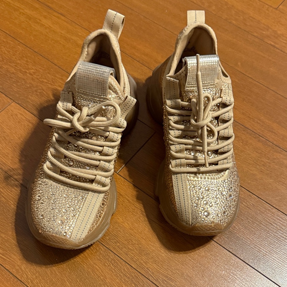 Steve Madden Gold Athletic Shoes